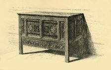 Oak chest, 1460-1480, (1881). Creator: Frederick Albert Slocombe