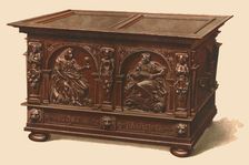 Oak chest, 1904. Artist: Shirley Slocombe