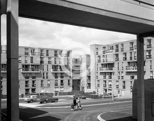 Oak Hill housing development, Rotherham, South Yorkshire, 1970s.  Creator: Michael Walters.