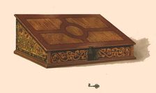 Oak inlaid box, 1904. Artist: Shirley Slocombe