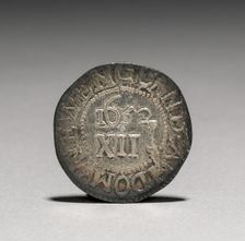 Oak Tree Shilling (reverse), 1652. Creator: John Hull (American, 1624-1683); Robert Sanderson (American, 1609-1693)