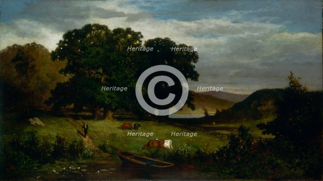 Oak Trees, 1876. Creator: Edward Mitchell Bannister.