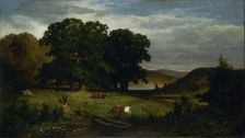 Oak Trees, 1876. Creator: Edward Mitchell Bannister