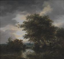 Oak Trees by a Pond, 1643-1682. Creator: Jacob van Ruisdael
