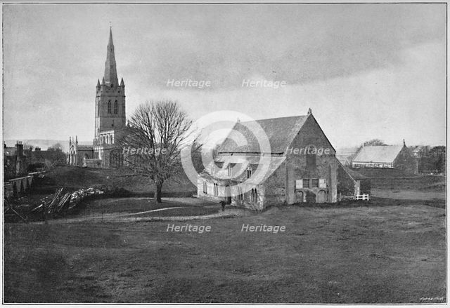 'Oakham: Church and Remains of Castle', c1896. Artist: AL Knighton.