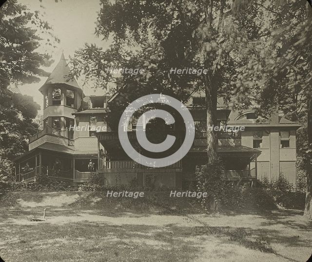 Oaklawn House, (East Side), c. 1900. Creator: Alfred Stieglitz.