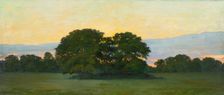 Oaks, evening mood, 1899. Creator: Gunnar G:son Wennerberg