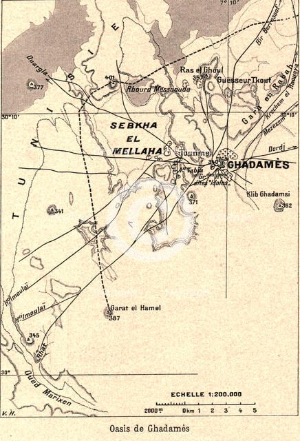 ''Oasis de Ghadames; Le Nord-Est Africain', 1914. Creator: Unknown.