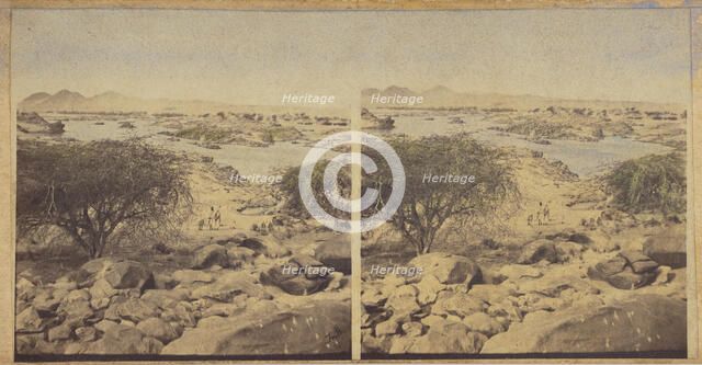 Oasis in desert, 1856-1857. Creator: Francis Frith.