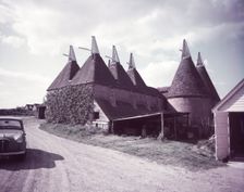 Oast houses, Sissinghurst, Kent, c1955. Creator: Arthur Charles Kirby Ware