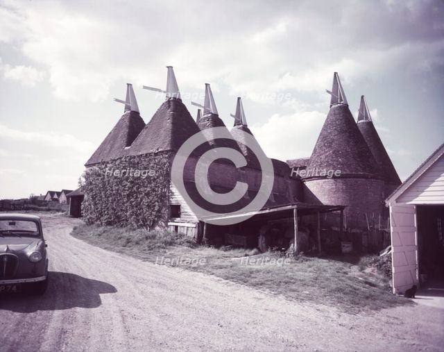 Oast houses, Sissinghurst, Kent, c1955.  Creator: Arthur Charles Kirby Ware.