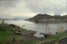 Oban Bay, 1889. Creator: Hans Gude