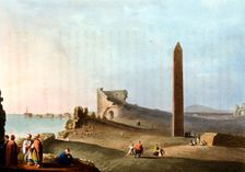 Obelisks at Alexandria called Cleopatra's Needles 1802