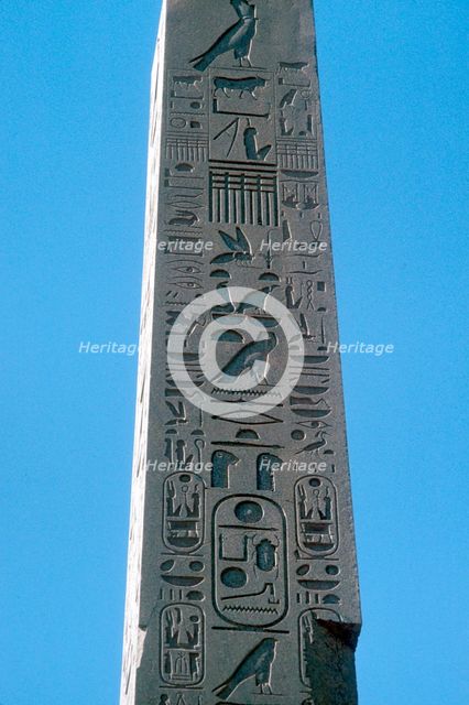 Obelisk of Queen Hatshepsut, Temple of Amun, Karnak, Egypt, c1503 - c1483 BC. Artist: Unknown
