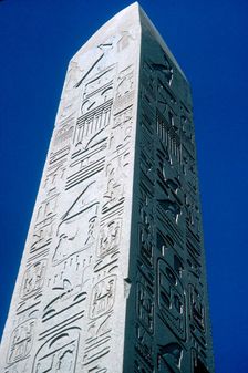 Obelisk of Queen Hatshepsut viewed from ground, Temple of Amun, Karnak, Egypt, c1503-c1483 BC