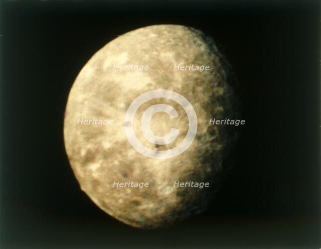 Oberon, moon of Uranus, from Voyager 2, 24 January 1986. Creator: NASA.