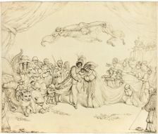 Oberon and Titania, from A Midsummer Night's Dream, n.d. Creator: Charles Kirkpatrick Sharpe