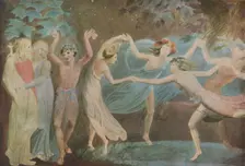 Oberon, Titania and Puck with Fairies dancing 1786. Artist: William Blake