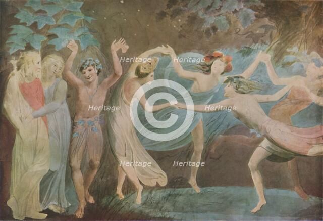 'Oberon, Titania and Puck with Fairies dancing', 1786. Artist: William Blake.