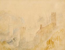 Oberwesel on the Rhine, 1839. Creator: JMW Turner
