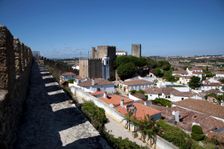 Obidos Castle walls, Obidos, Portugal, 2009. Creator: Samuel Magal
