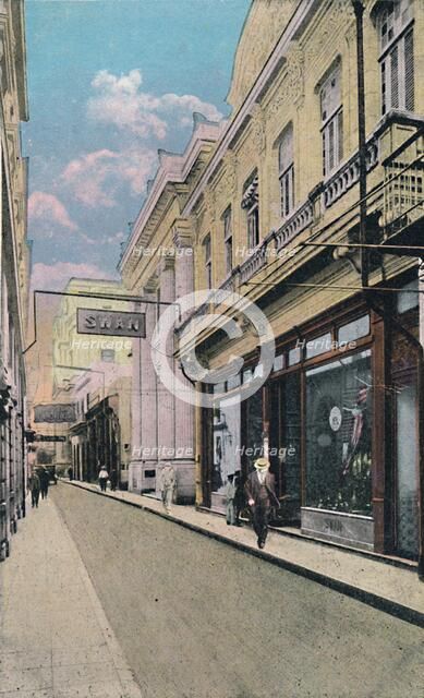 'Obispo Street, Havana, Cuba', c1910.  Creator: Unknown.