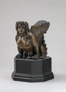 Object with Sphinx Head (Furniture Mount?), 16th/19th century. Creator: Unknown