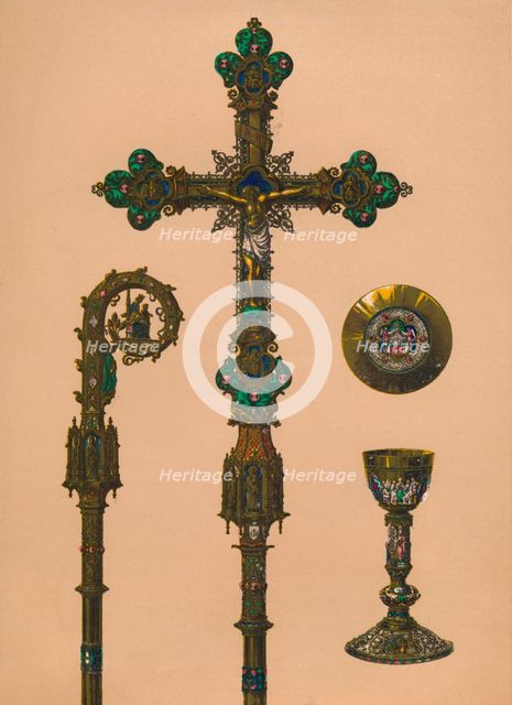 Objects for Ecclesiastical Use by E.C. Trioullier, Paris', 1893.  Artist: Robert Dudley.
