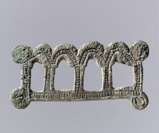 Oblong Openwork Plaque, Frankish, 7th century. Creator: Unknown