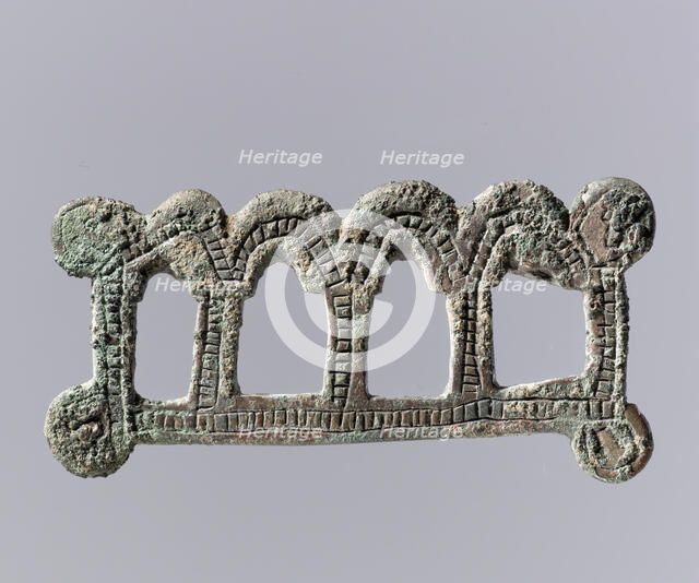 Oblong Openwork Plaque, Frankish, 7th century. Creator: Unknown.