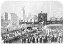Obsequies of the Duke of Malakoff at Algiers on the 4th of June, 1864. Creator: Unknown