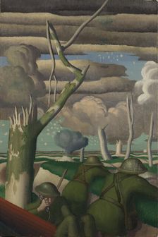 Observation of Fire, 1919. Creator: Gill, Colin Unwin (1892-1940)