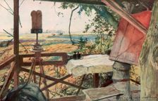 Observation post of General Mangin, 18th July 1918 Villers-Cotterets, Aisne, France, (1926).Artist: Francois Flameng