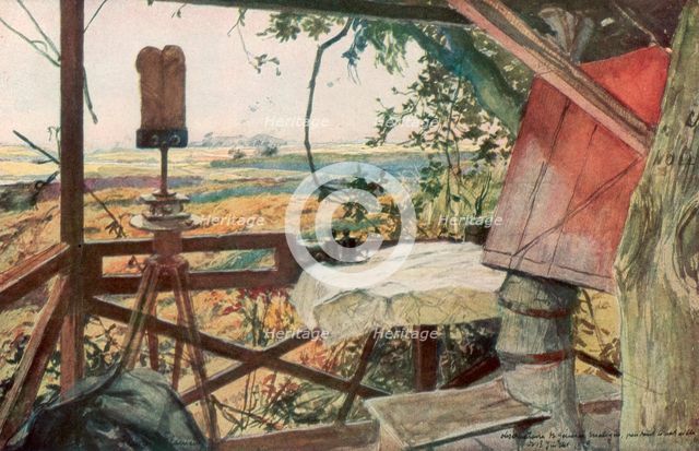'Observation post of General Mangin, 18th July 1918', Villers-Cotterets, Aisne, France, (1926).Artist: Francois Flameng