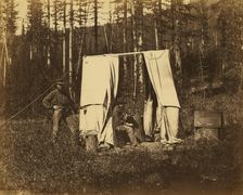 Observatory tent, N A [ie, North American] Boundary Commission, 1861. Creator: Unknown