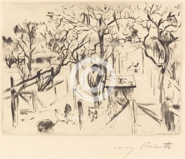 Obstgarten im Herbst (Fruit Garden in Autumn), 1912. Creator: Lovis Corinth.