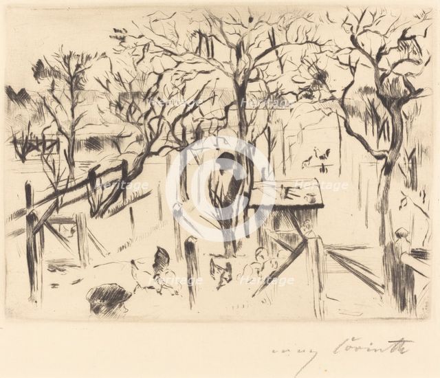 Obstgarten im Herbst (Fruit Garden in Autumn), 1912. Creator: Lovis Corinth.