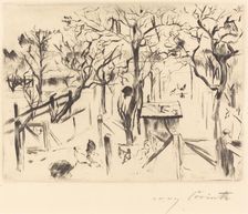 Obstgarten im Herbst (Fruit Garden in Autumn), 1912. Creator: Lovis Corinth