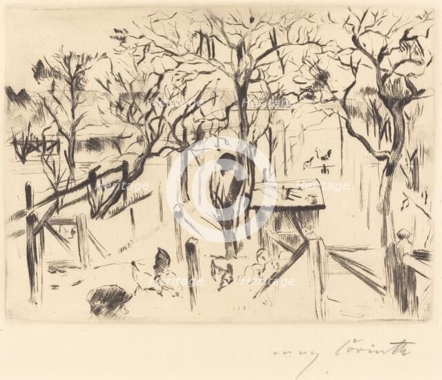 Obstgarten im Herbst (Fruit Garden in Autumn), 1912. Creator: Lovis Corinth.