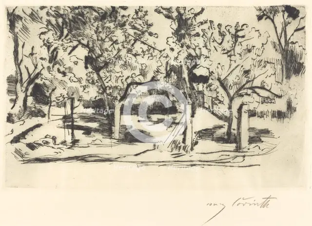Obstgarten (Orchard), 1918. Creator: Lovis Corinth.
