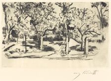 Obstgarten (Orchard), 1918. Creator: Lovis Corinth