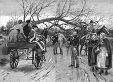 'Obstruction'--Scene from a Disturbed District of Ireland 1890. Creator: Unknown