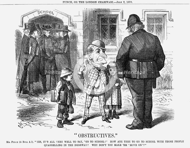 "Obstructives", 1870. Creator: Joseph Swain.