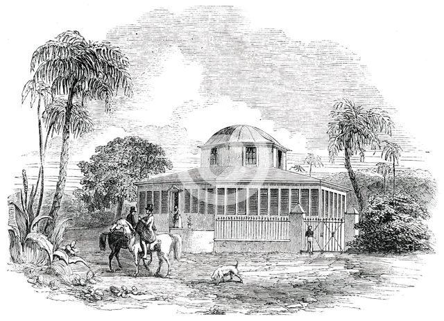Octagon Villa, Antigua, 1850. Creator: Unknown.