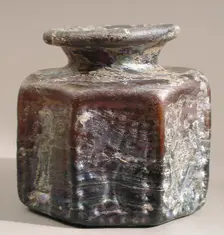 Octagonal Bottle, Byzantine, 500-629. Creator: Unknown