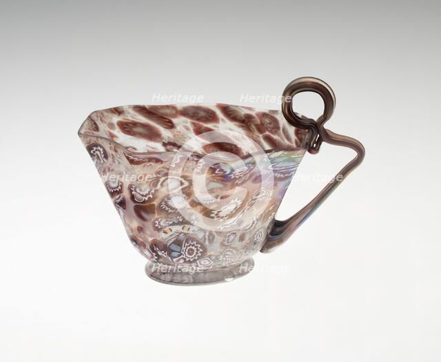 Octagonal Cup with Handle, Venice, 19th century. Creator: Unknown.