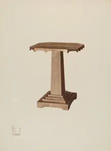 Octagonal Table, c. 1941. Creator: Peter C. Ustinoff