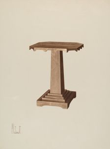 Octagonal Table, c. 1941. Creator: Peter C. Ustinoff