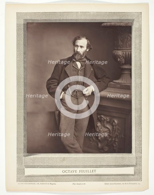 Octave Feuillet (French novelist and playwright, 1821-1890), 1876/84. Creator: Antoine-Samuel Adam-Salomon.