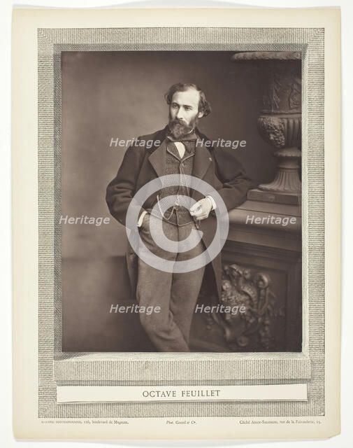 Octave Feuillet (French novelist and playwright, 1821-1890), 1876/84. Creator: Antoine-Samuel Adam-Salomon.